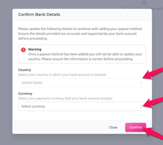 Payout Minimum Requirement