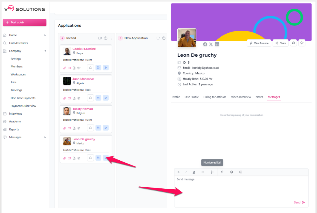 Messaging Interface Overview
